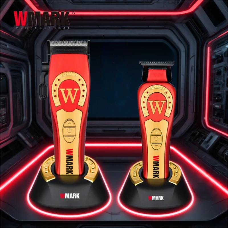 

WMARK триммер для мужчин машинка для стрижки Триммер Профессиональный Машинка для стрижки Беспроводной Машинка для стрижки волос 9000 об/мин Парикмахерская Аккумуляторный Триммер для мужчин NG-8030 NG-8230
