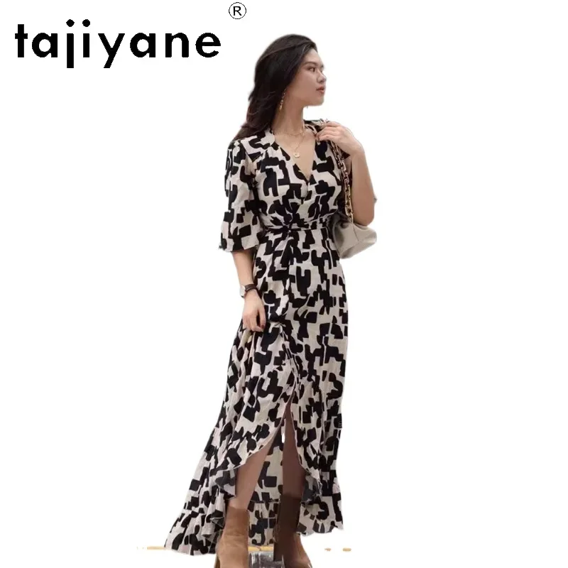 

TAJIYANE Dresses 2024 Women Elegant Summer Maxi Dress New in Luxury Party Dresses Old Money Style Woman Clothing Vestidos Largos