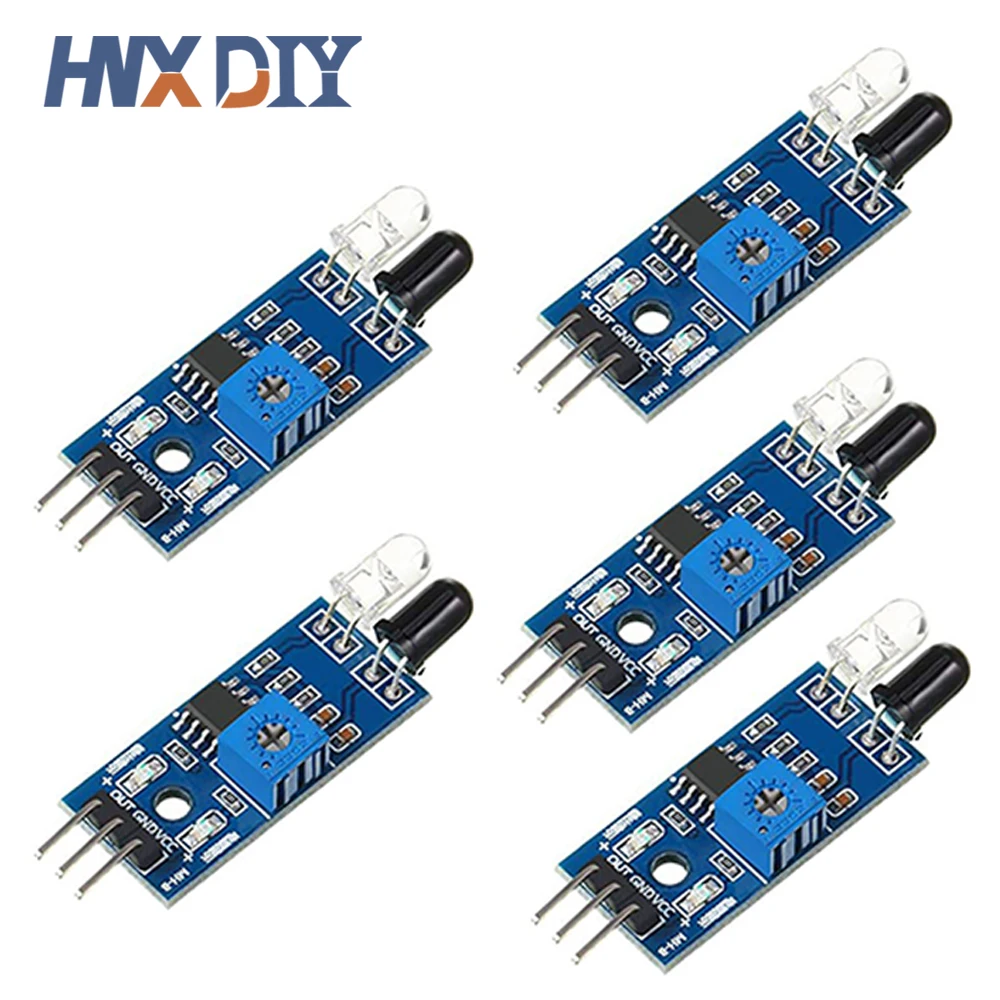 Módulo Sensor Infravermelho Obstáculo Evitar para Arduino, carro robô inteligente, IR, 10pcs