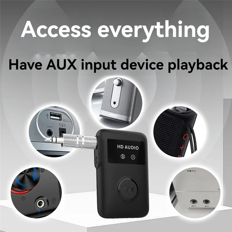 PHILE-BT5.3 Bluetooth-Compatible Wireless Audio Receiver Adapter With 3.5Mm AUX Jack Stereo Music Wireless Adapter