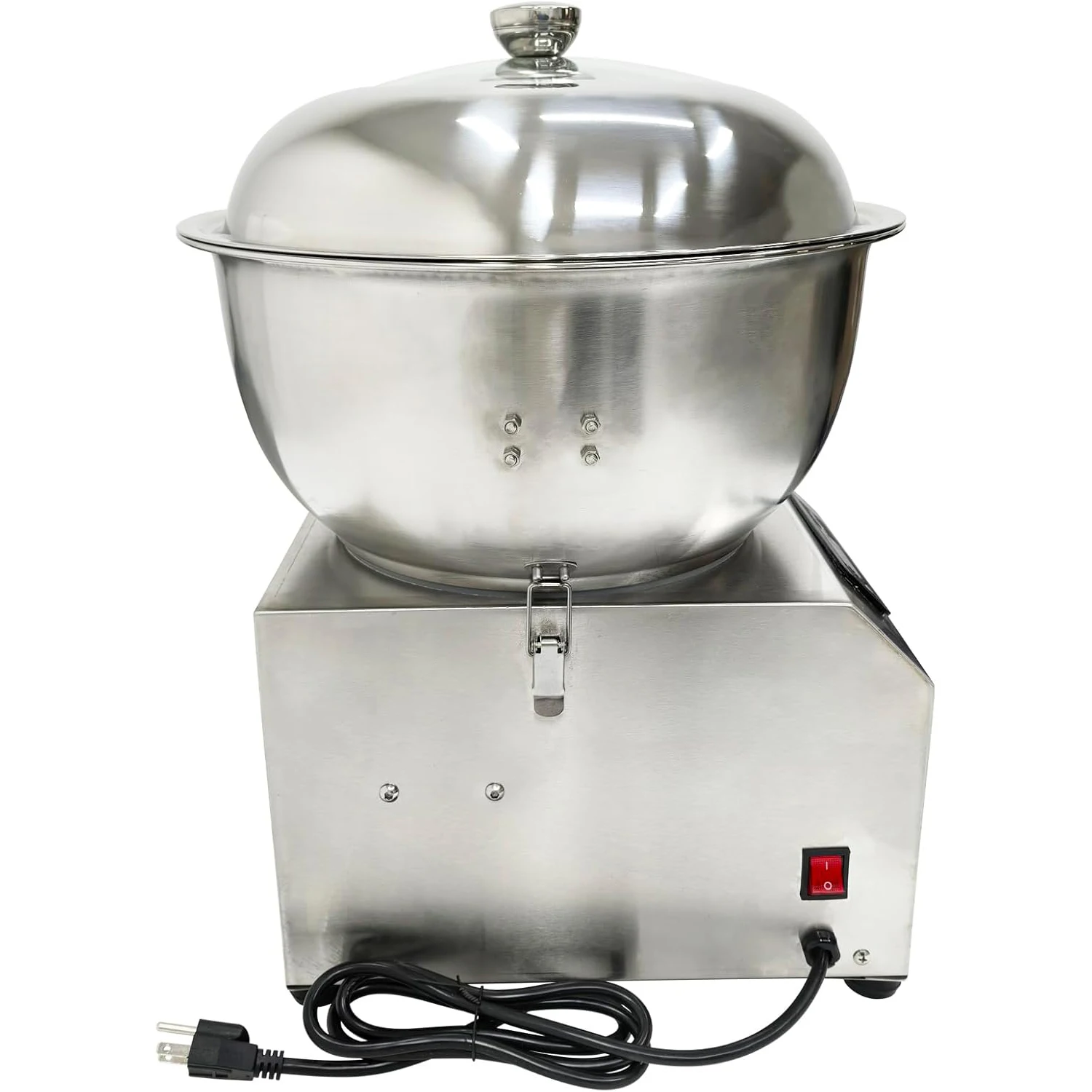 خلاط العجين وظيفة مزدوجة الفولاذ المقاوم للصدأ انفصال حوض آلة خلط العجين 8 كجم البيتزا الخبز الدقيق العجن 110 فولت