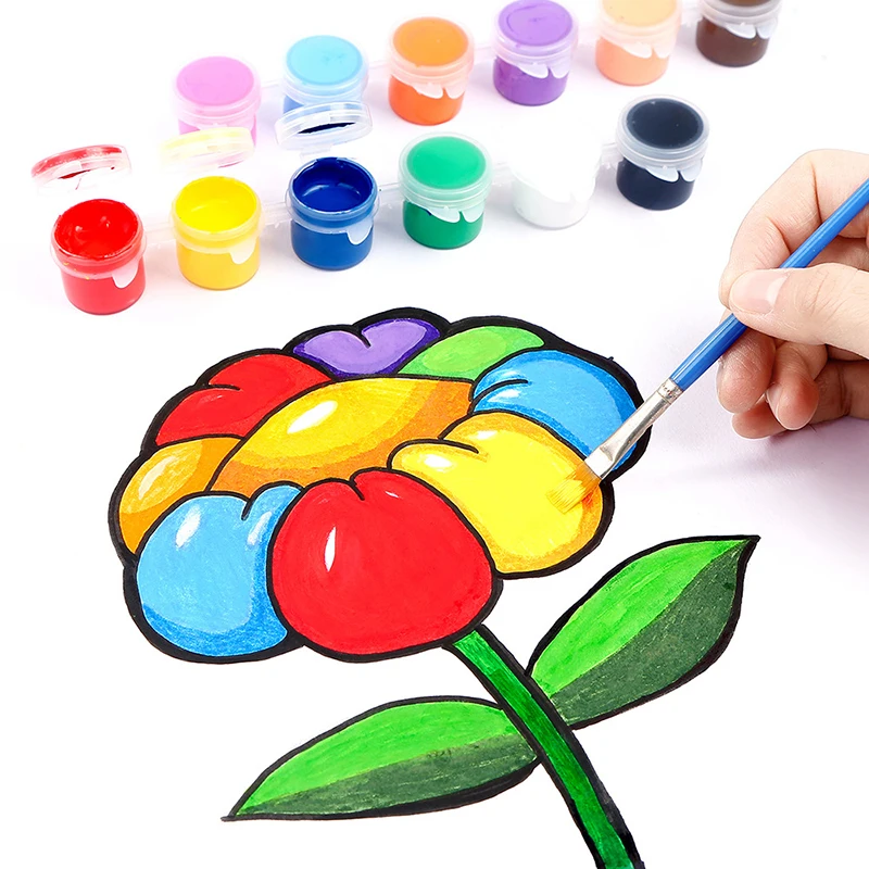 6 Colors Eco-friendly Acrylic Paint DIY Handmade Painting Art Materials Arts Crafts Painting Tool DIY Graffiti Acrylic Pigment