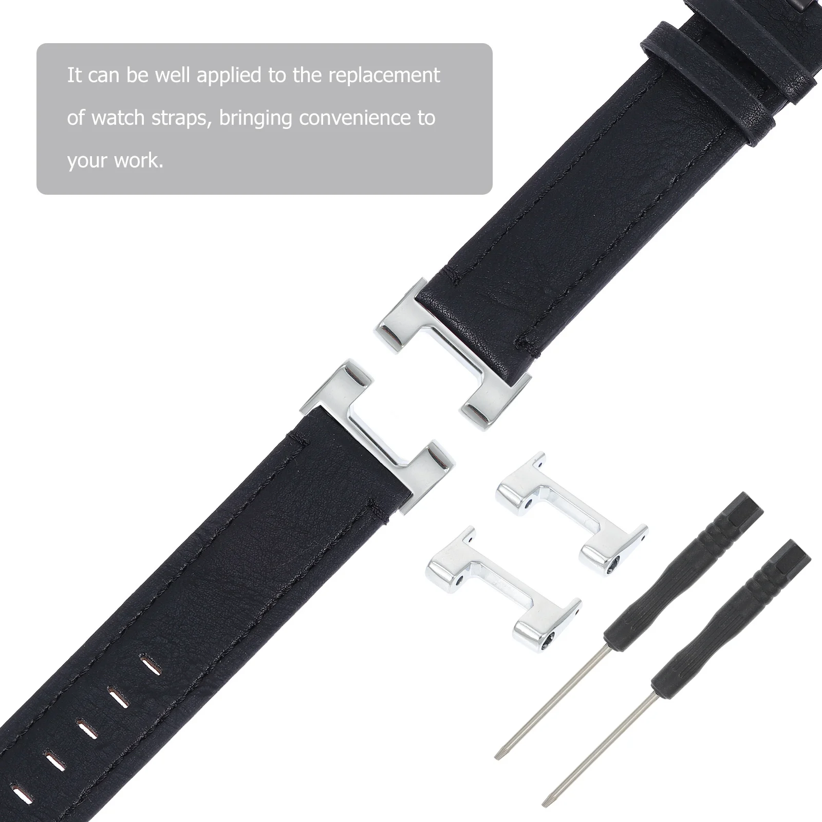 

2Pcs Watchband Connecting Accessory Zinc Alloy Metal Strap Connector Reliable Secure Fit for Fast Replacement Watch Linker Tool