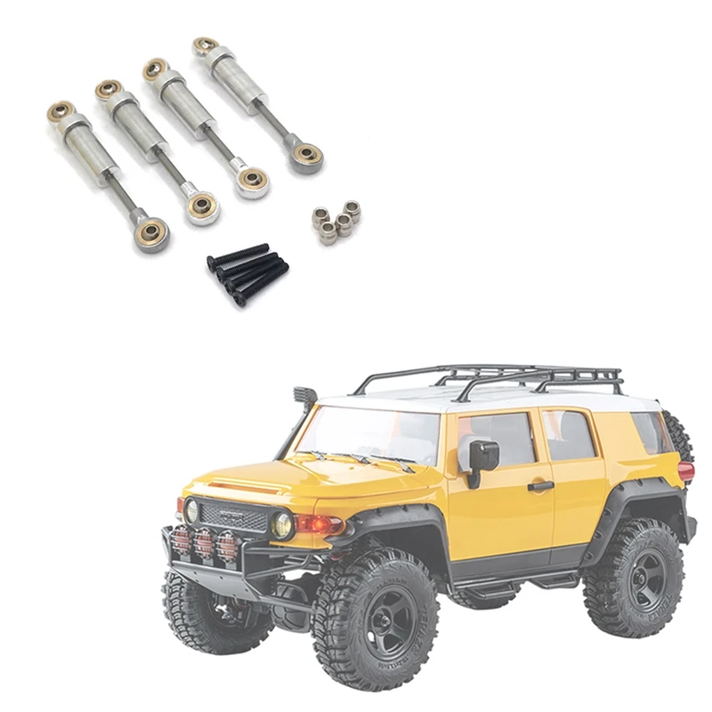 4PCS Metal Shock Absorber Dampers For 1/18 Scale FMS Toyota Fj Cruiser Land Cruiser Arizona JEEP RC Car Upgrade Parts