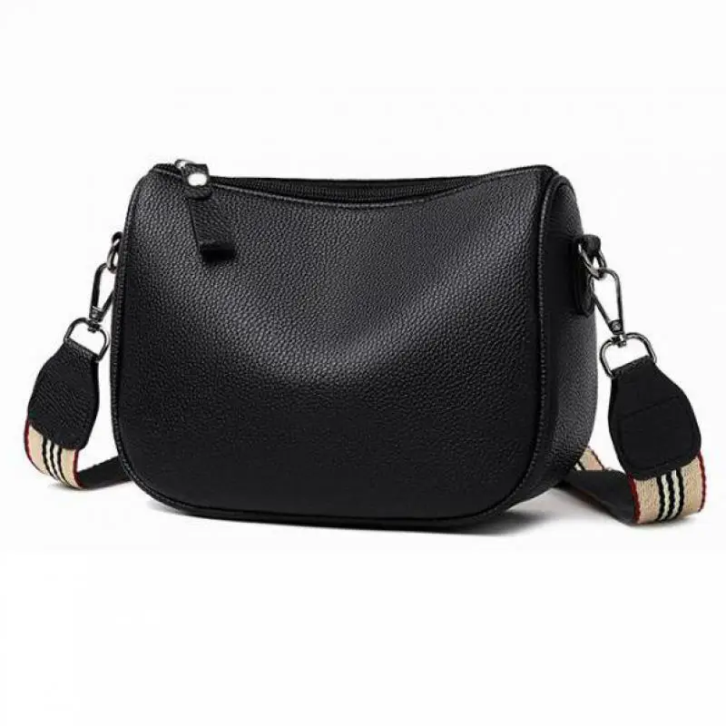 

Luxury Bags Women Soft Pu Leather Women's Bags Fashionable And Casual Retro Wide-shoulder Saddle Bags Crossbody Bags