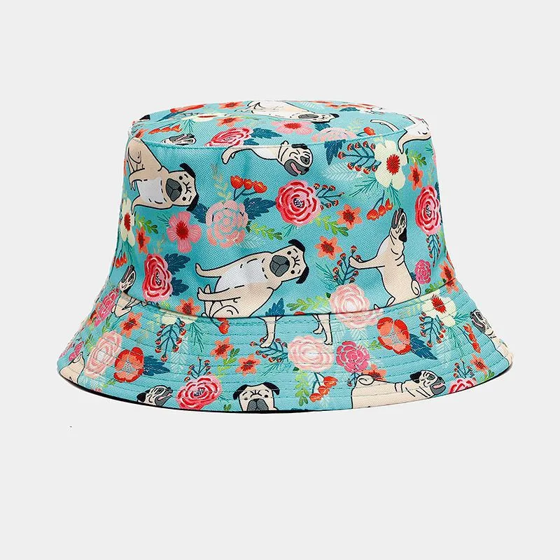 Four Seasons Cotton Cartoon Print Bucket Hat Fisherman Hat Outdoor Travel Sun Cap For Men And Women 179