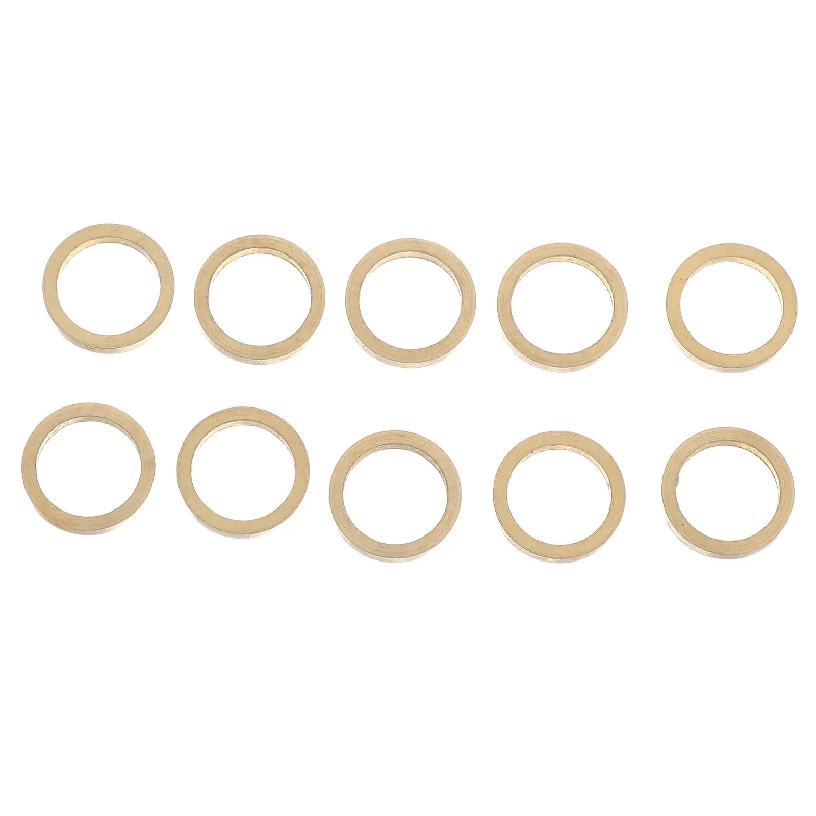 

10Pcs Copper Door Hinge Washers Round Flat Gaskets Heavy Duty Replacement Parts for Bathroom Kitchen Main Door Hardware