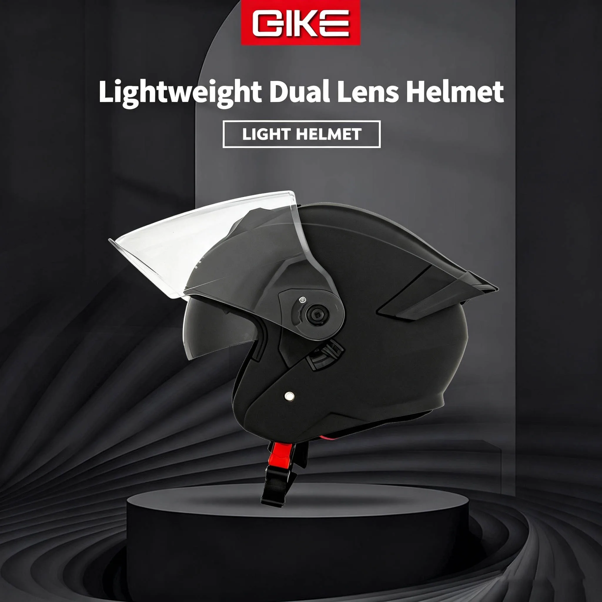 Summer three-quarter motorcycle half helmet, unisex, dual-lens retro motorcycle and electric vehicle safety helmet