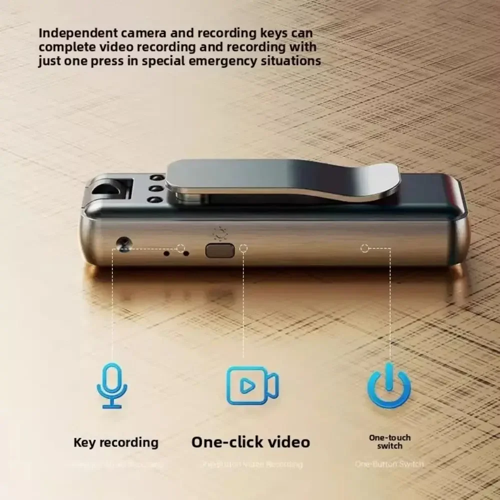 HD 1080P كاميرا صغيرة للجسم محمولة صغيرة مسجل فيديو رقمي BodyCam الأشعة تحت الحمراء للرؤية الليلية كاميرا فيديو مصغرة مع بطاقة TF