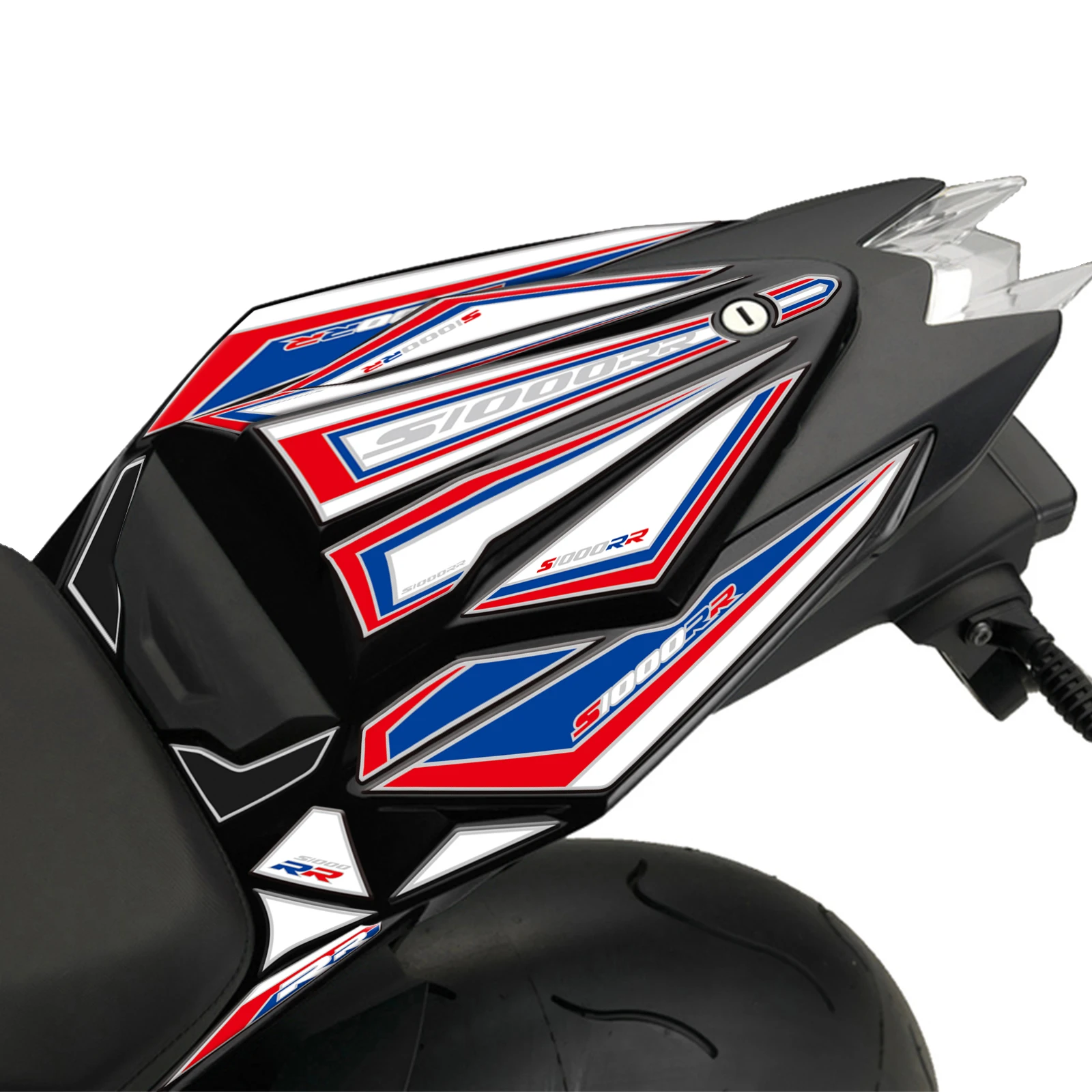 For BMW S1000RR S 1000 RR 2015 2016 2017 2018 Motorcycle Rear Seat  Fairing Paint Protection Decal 3D Gel Protector Sticker