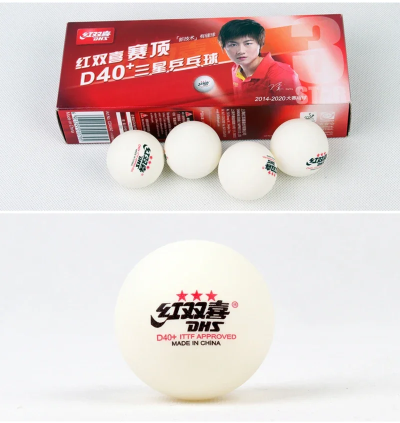 10 Stück/Box DHS Seamed Tischtennisbälle D40+ ABS Neues Material Professionelle ITTF-zugelassene Ping-Pong-Bälle für das Training – Detail 5