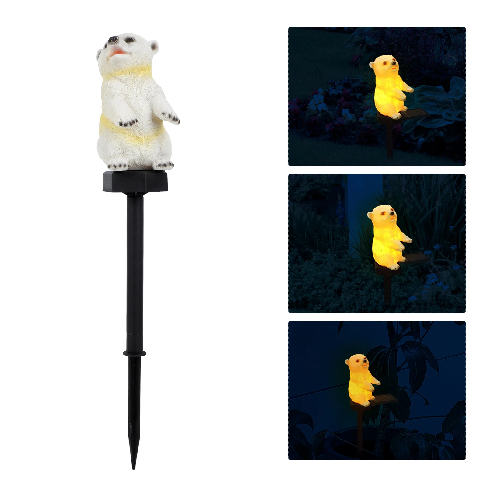 

Bear Shape Solar Lamp Outdoor Garden Yard Light Lawn Decorative Landscape Lighting Ironwork Bear Solar Garden Lamp