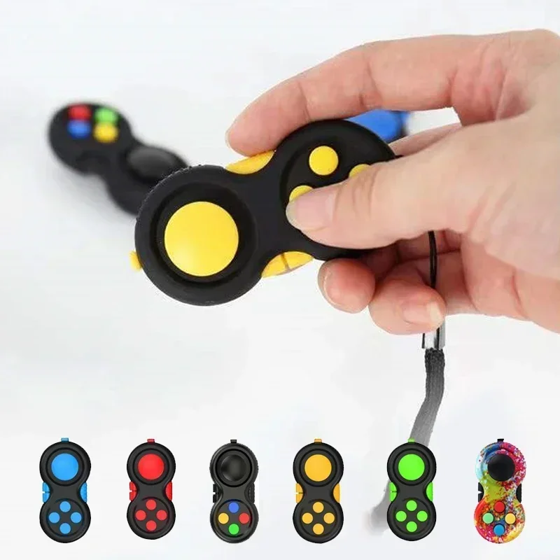 Antistress Toys Fidget Decompression Toy with 8 Functions Fidget Controller Stress Reducer Toy Relieves Stress and Anxiety Toys