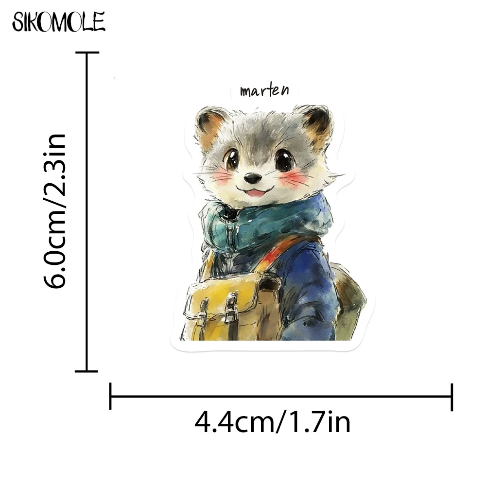 10/30/50pcs การ์ตูนสัตว์น่ารักชื่อ Caption Graffiti สติกเกอร์ความงามตู้เย็นแล็ปท็อปโทรศัพท์ไดอารี่เครื่องเขียนสติกเกอร์ของเล่นเด็ก