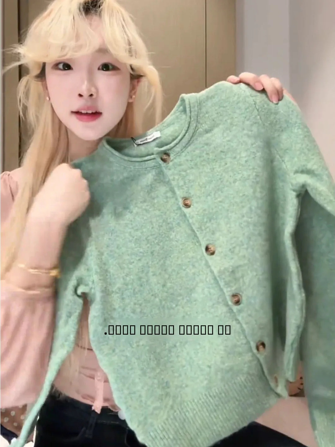 een Gebreid Open Vest Dames Herfst Winter Losse Trui Bovenkleding Ronde Ne Chic Gelaagdheid Top Warmte Behoud