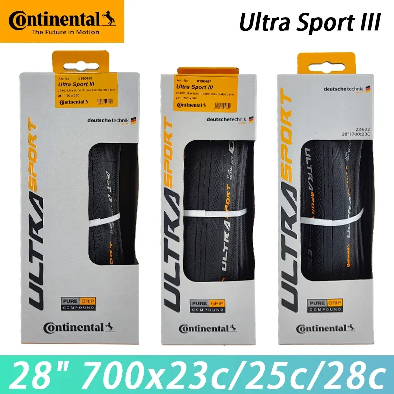 

Continental Original Ultra Sport III 28" 700x23c/25c/28c Modern Tire for Race Road Bicycle City Road Bike Cycling Parts