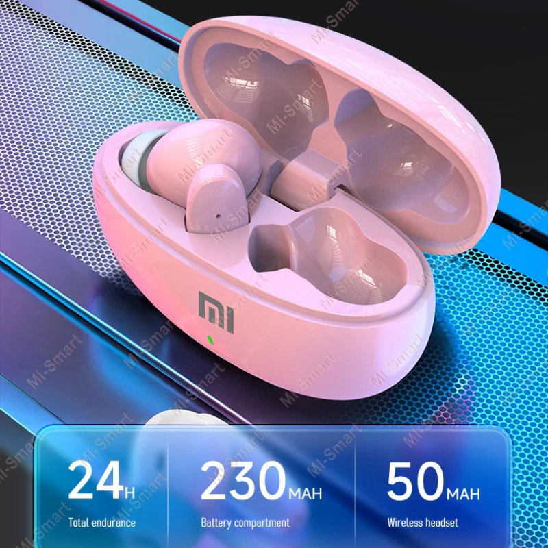 سماعة بلوتوث لاسلكية من Xiaomi TWS لسماعات الرأس الرياضية الصغيرة الخارجية تعرض سماعات أذن تعمل باللمس مع ميكروفون