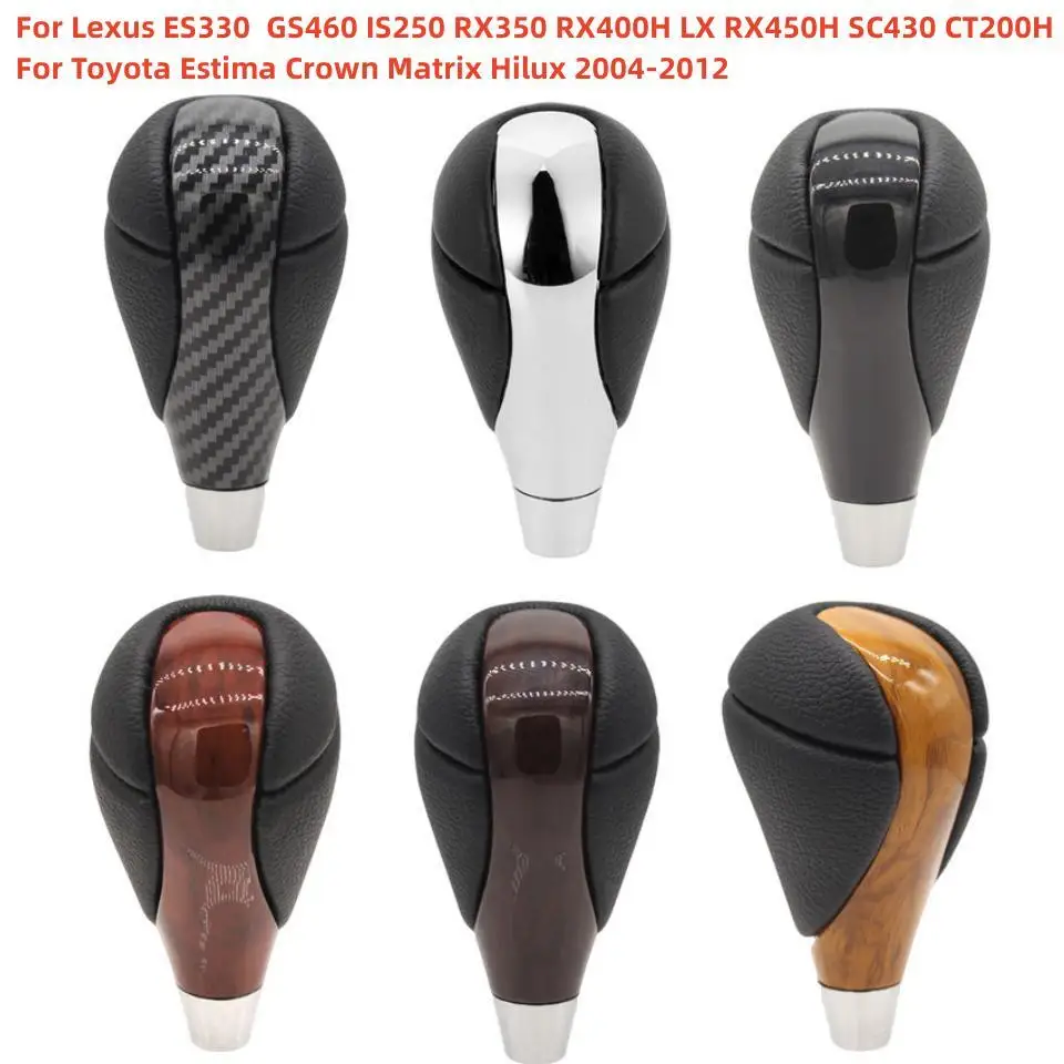 Leather Auto Transmission Gear Shift Knob Hand Lever For Toyota RX350 RX450h IS250 IS350 Lexus ES300 ES350 GS300 GS350 LS460