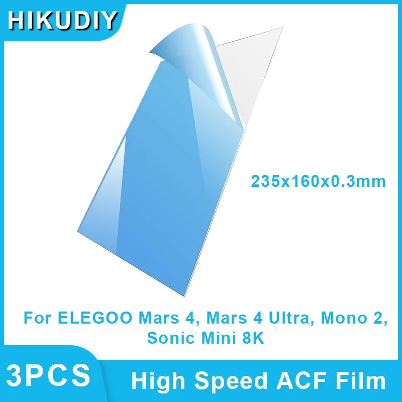 

ACF Film High Speed Release Film for ELEGOO Mars 4, Mars 4 Ultra, Mono 2, Sonic Mini 8K Resin 3D Printers