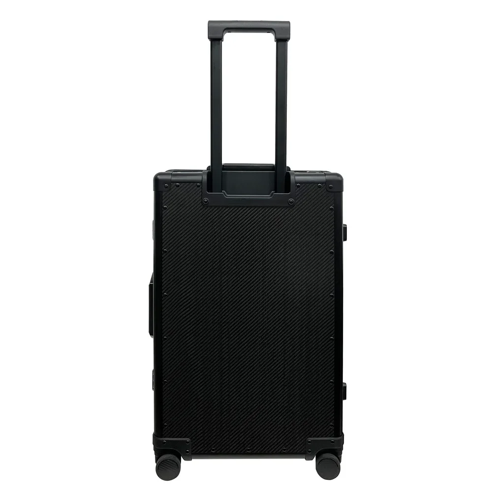 Kohle faser Trolley Fall 20-Zoll-Passwortkoffer Herren-und Damen koffer Aluminium rahmen Boarding Case Universal rad