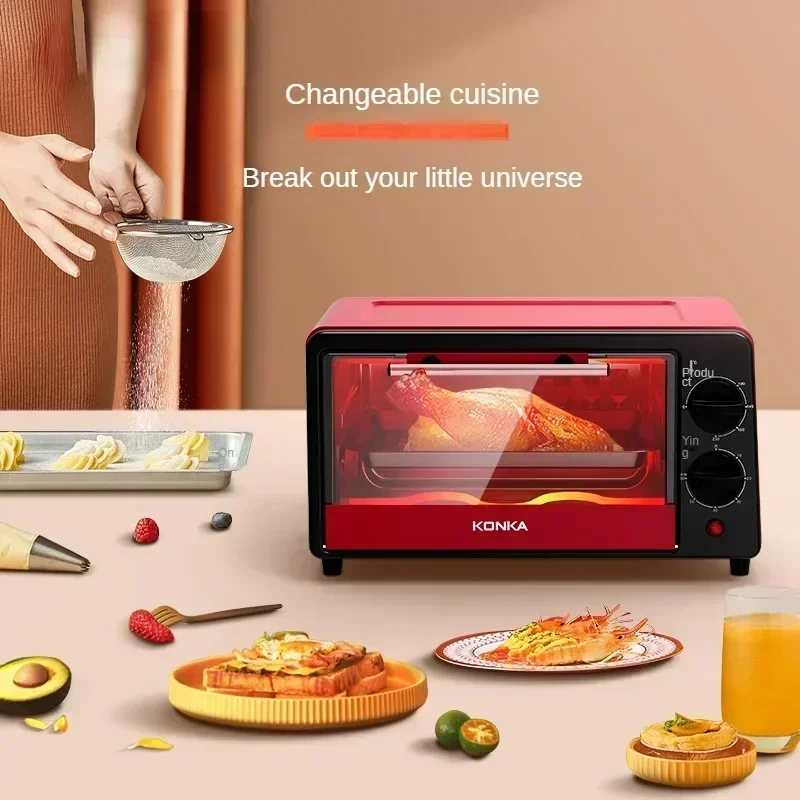 Fully automatic electric oven 12 liters household cake baking multifunctional small mini electric oven pizza