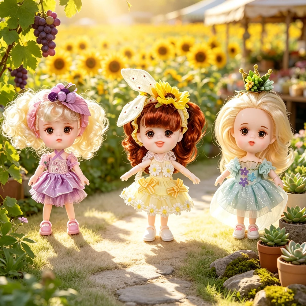 Outfits für Dream Fairy Dodo Doll 13 cm OB11 Maytree Sammlerstück, süßes Kleid, Kawaii Middie-Spielzeugfiguren – Detail 2