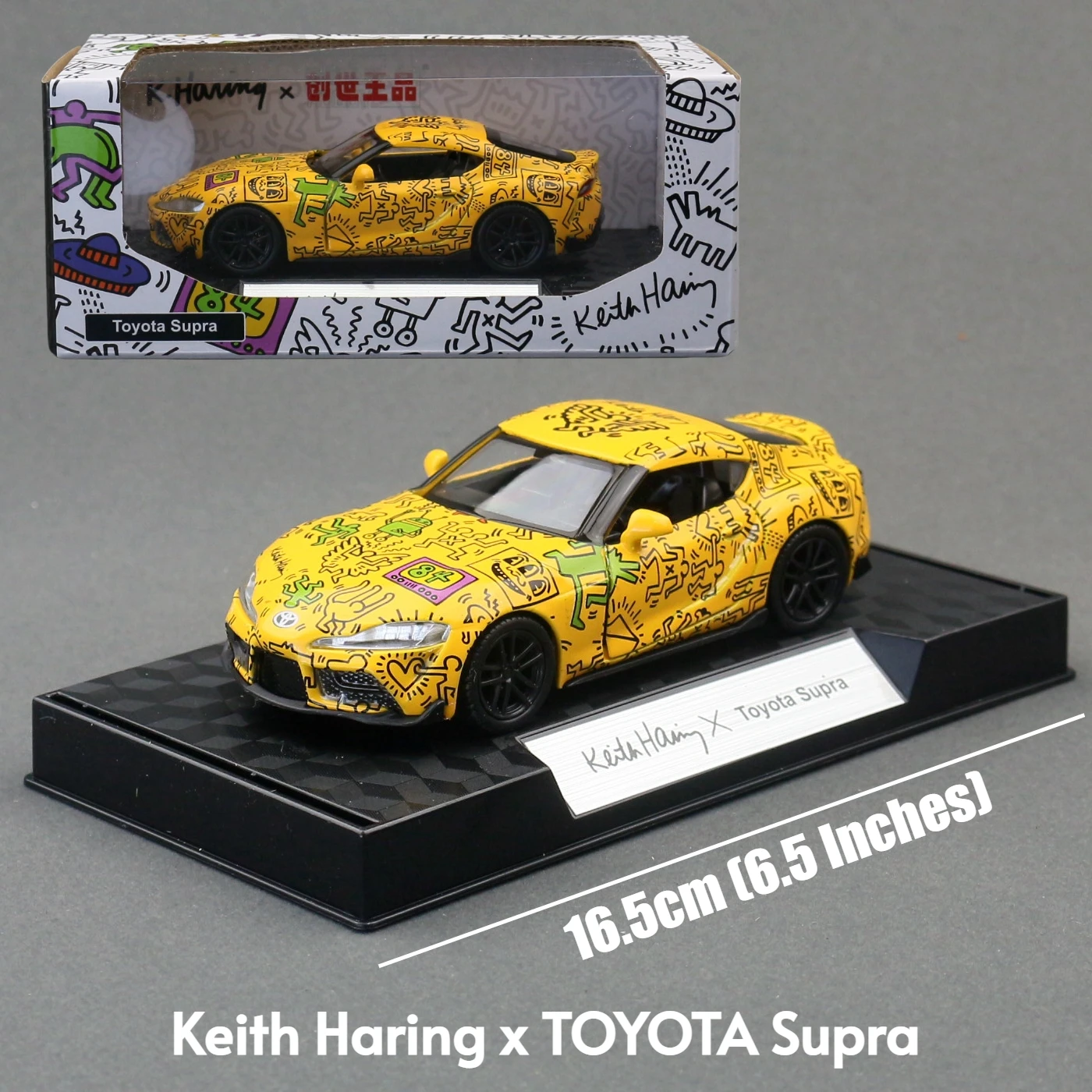 RMZ CiTY X Keith Haring 1/36 Toy Car Model Volkswagen Toyota