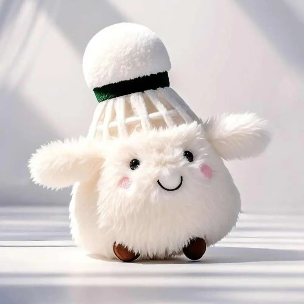 พวงกุญแจแบดมินตันสุดสร้างสรรค์ ตุ๊กตาขนนุ่มน่ารัก ของตกแต่งกระเป๋า ของเล่นสนุกๆ ของขวัญสำหรับเพื่อน