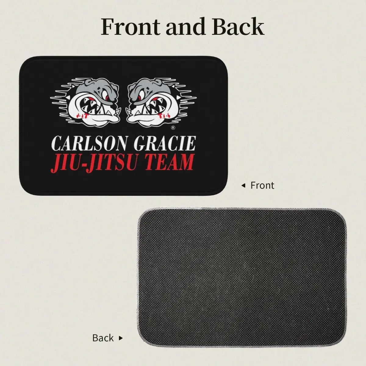 Alfombra antideslizante con logotipo del equipo Carlson Gracie Jiu-Jitsu, alfombra para entrada de cocina, alfombra antideslizante para el hogar, alfombra para sala de estar