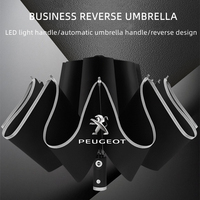 Automatic Umbrella with Reflective Stripe Reverse Led Light for Peugeot 206 307 308 3008 207 208 407 508 2008 5008 107 106 205