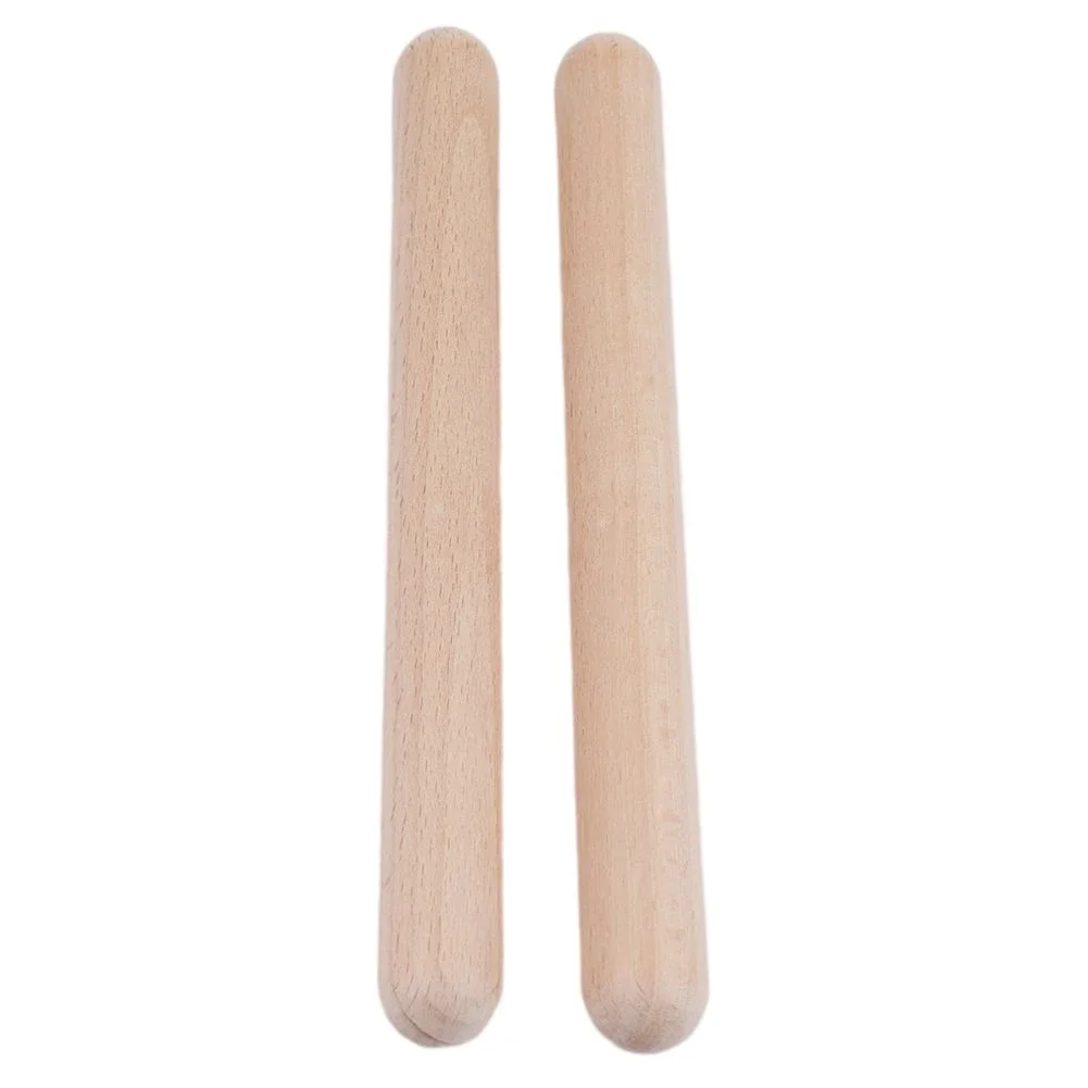 High Quality Wooden Drum Sticks Drum Sticks Wooden Natural Percussion Natural Wooden Rhythm Sticks Wood 1 Pair