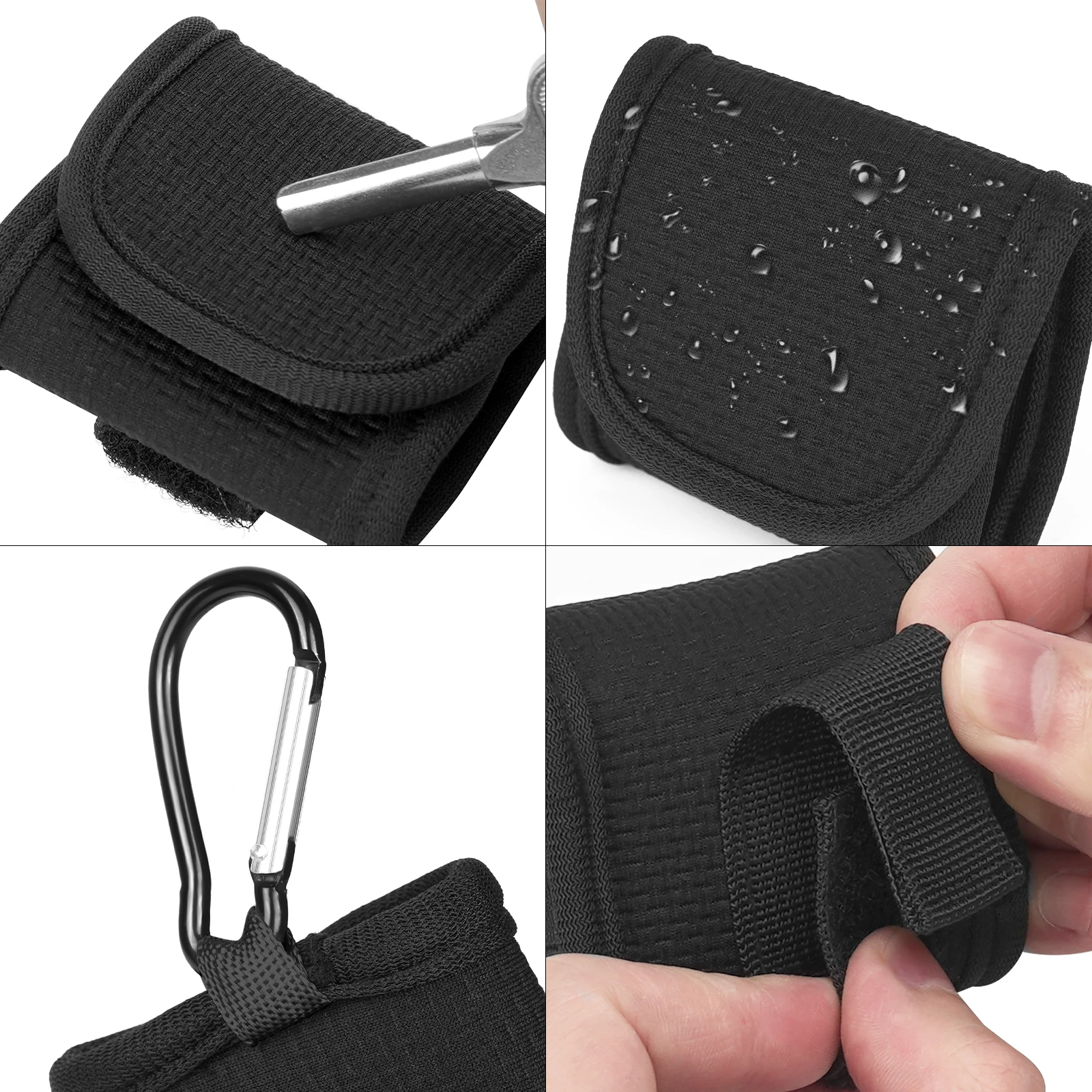 Geekria Earbuds Pouch with Belt Loop Compatible with SONY WF-1000XM4, WF-1000XM5 Earbud Case Belt Holster