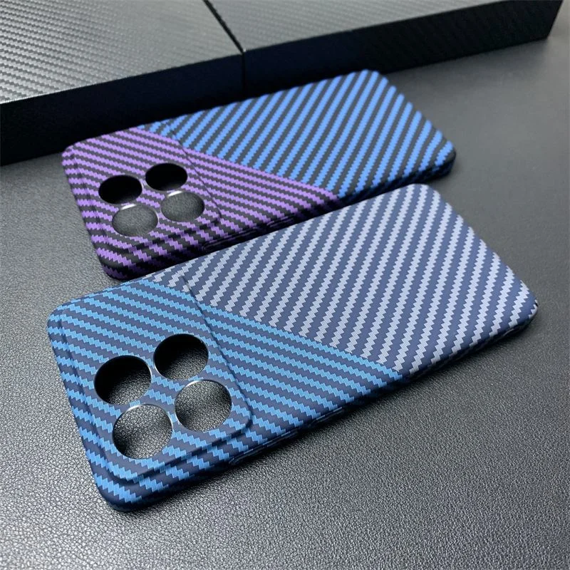 Case For POCO F6 X6 Pro Redmi Note 13 Pro 5G Carbon Fiber Stripe PC Back Cover For Redmi Note13 Pro Plus Bumper Funda