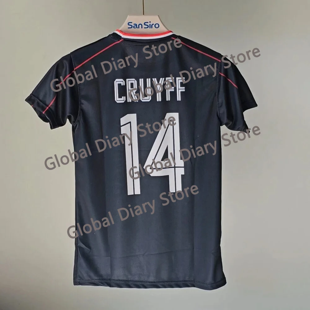 Camiseta clásica de verano para hombre, réplica de la era Ajax Cruyff, de manga corta, cómoda, de secado rápido y transpirable