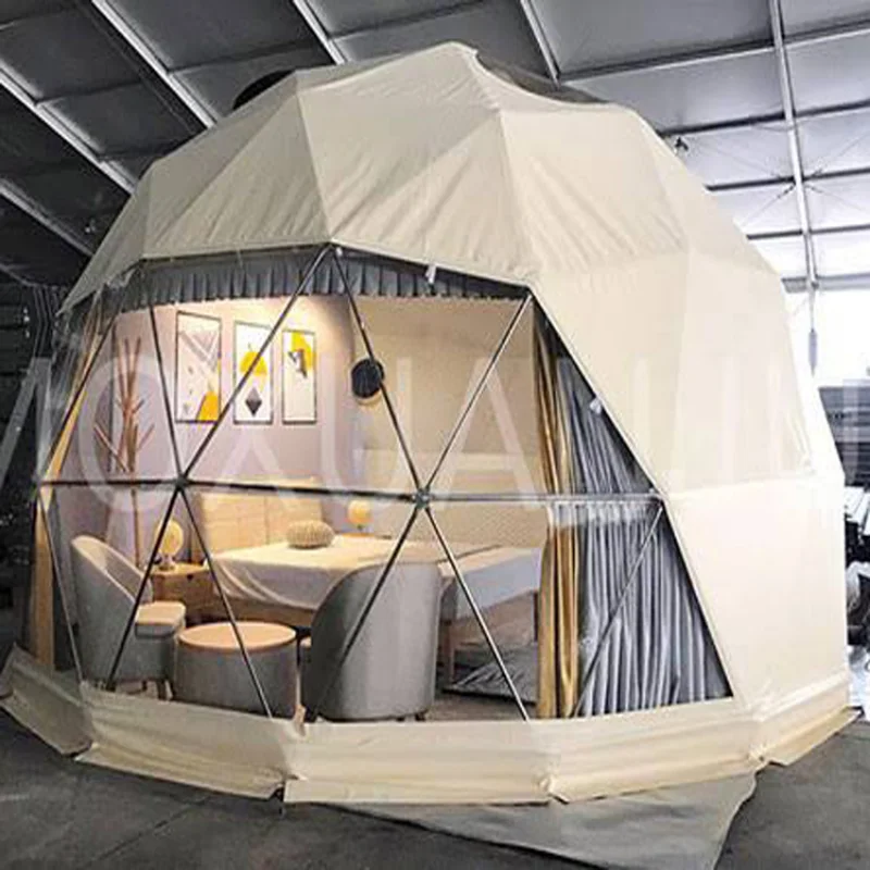 Outdoor  Geodesic Camping Wind Wall Dome Tent Dome Garden Dome Tent