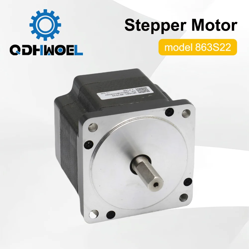 

QDHWOEL Leadshine 3-фазный шаговый двигатель 863S22 для NEMA34, 5А, 71 мм, вал 12 мм