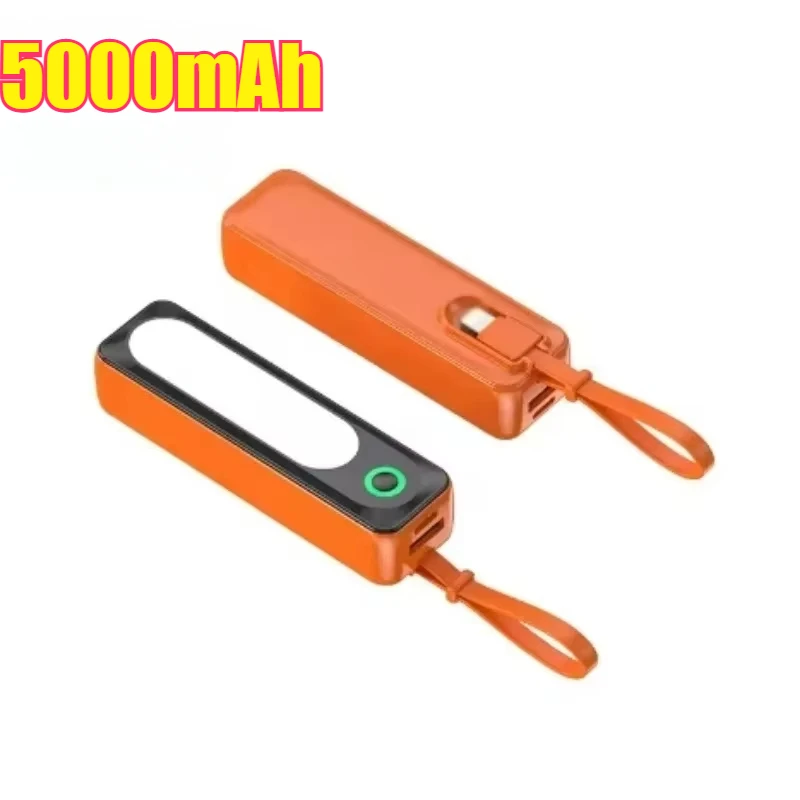 Wholesale Capsule Charging Treasure Mini Compact Portable Cable Emergency Pocket Mobile Power Gift