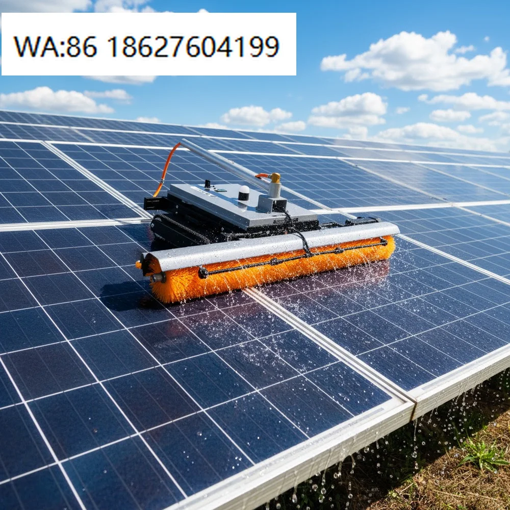 150-200m RC All Terrain Crawler Cleaner | Anti Drop Dry Wet Auto Robot For Complex Mountainous PV Power Station Maintenance