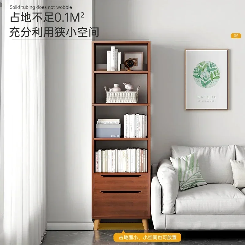 Simple Bookshelf, Floor to Floor Storage Rack, Household Storage Rack, Narrow Slit, Small Storage Cabinet, Multi Story, Living R