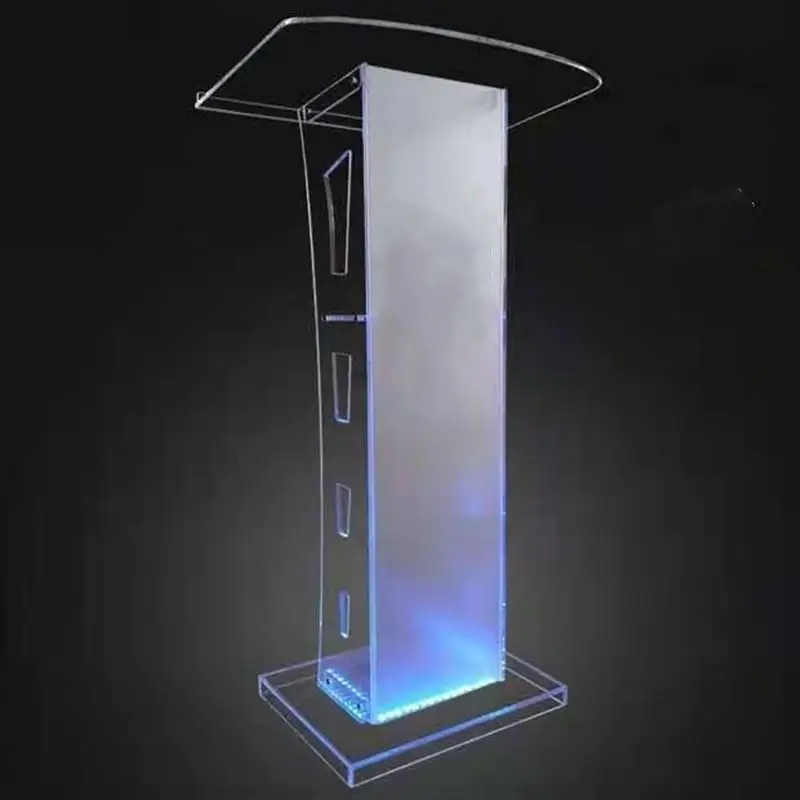 Welcome stage acrylic podium host podium disassembled podium colorful color-changing signing stage