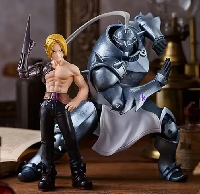متوفر في المخزون GSC-Pop Up Parade Fullmetal Alchemist إدوارد إلريك ألفونس إلريك عمل الشكل، لعبة PVC نموذج جمع هدية