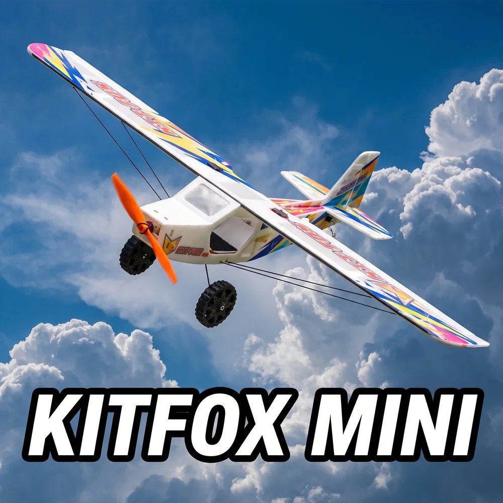 KIT-FOX mini 570mm Ultralight 57g PP Foam Trainer Kit | Fixed-Wing RC Plane Airframe DIY