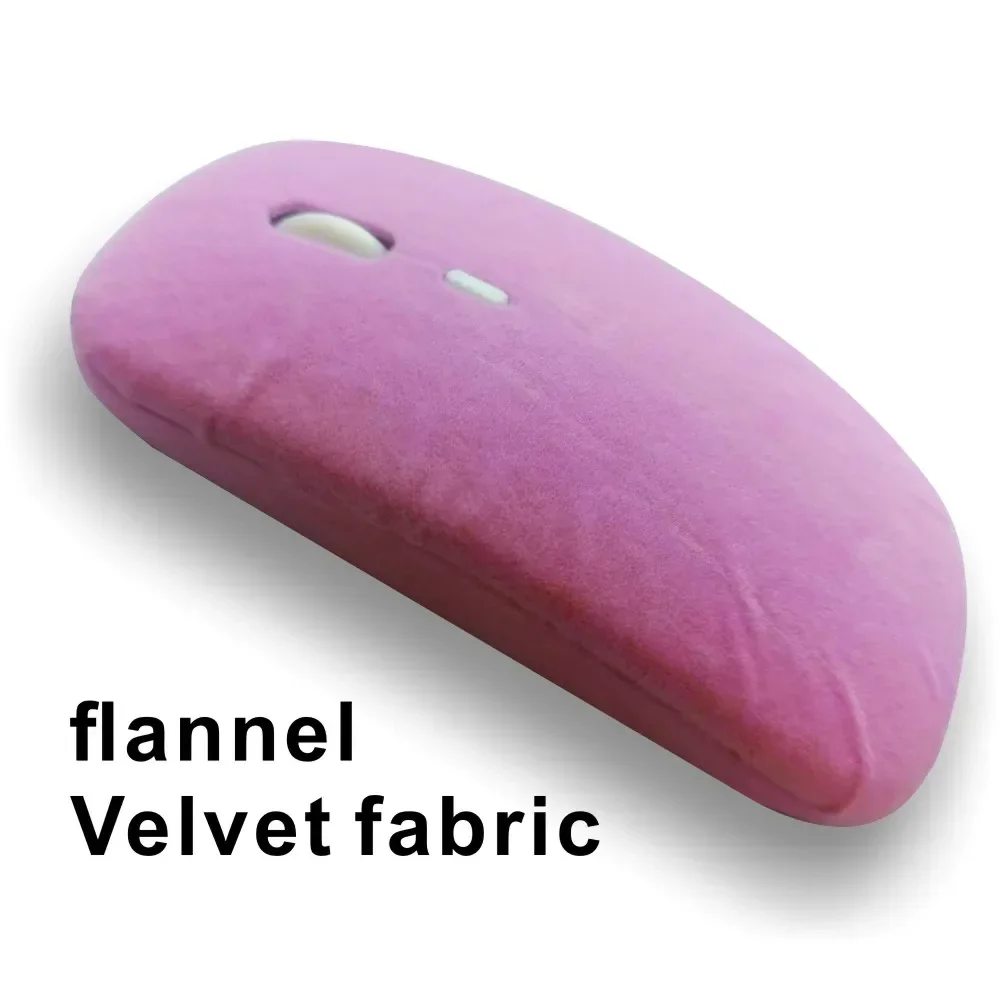 

Flannel Velvetfabric Mouse Rechargeable Silent Dual-mode Bluetooth Wireless Type-C Ergonomic Suitable for Laptop Computer