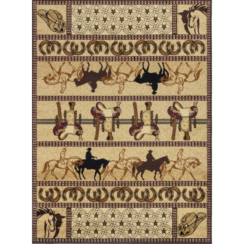 

Tribes GC_YLS4009 Бежевый 7 футов 10 дюймов. x 10 футов 3 дюйма. Юго-западный район ковер
