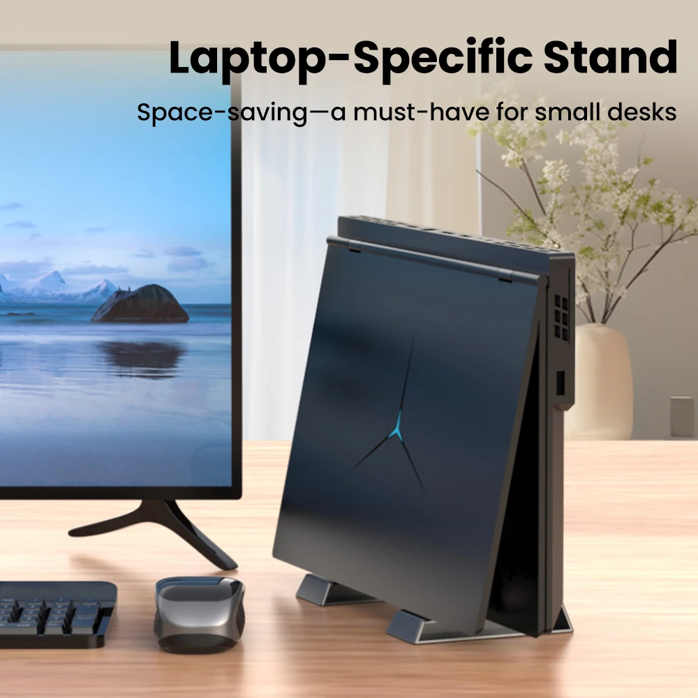 Vertical Laptop Stand For Office Notebook Shrink Space-Saving Multifunctional Tablet Stand For MacBook Surface iPad Phone Stand