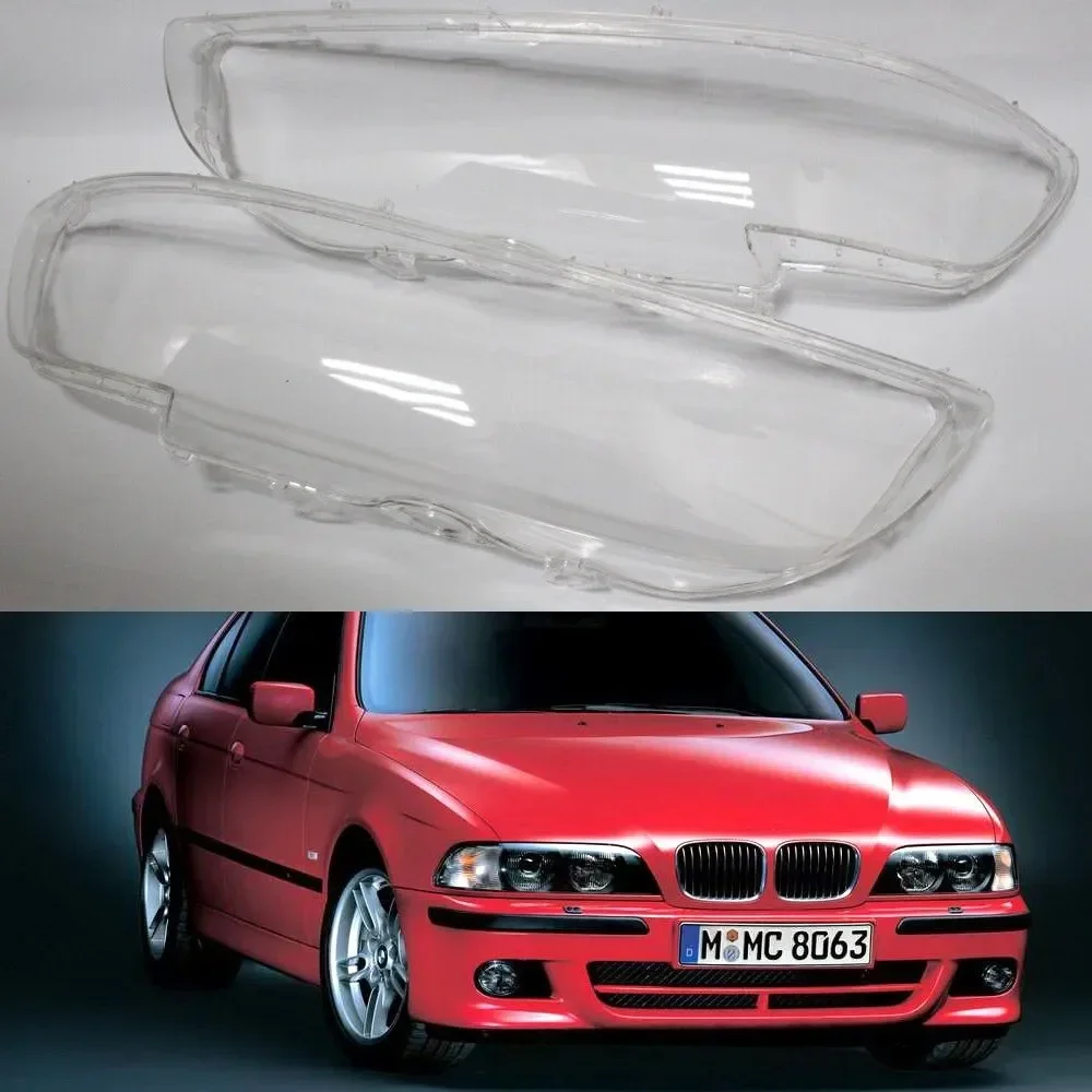 Car Headlight Lampshade Cover Shell Glass Lens Automobiles Head Light Lamp Lens Kit For Bmw 5 Series E39 1999 2000 2001 2002