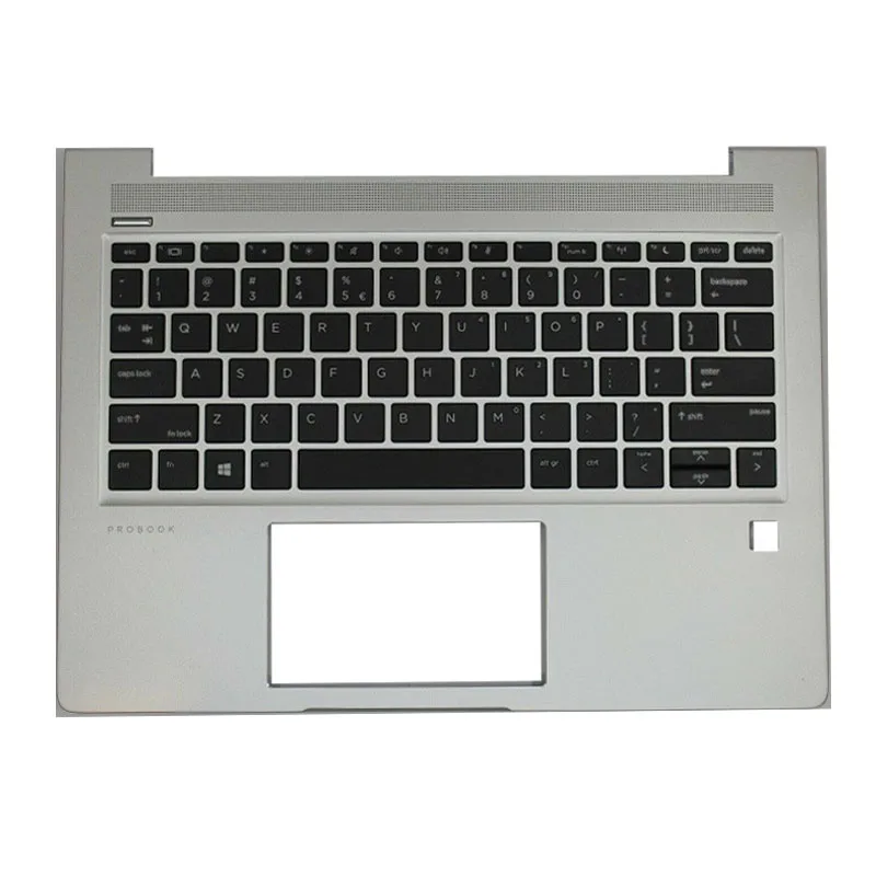 New HP ProBook 430 G6 G7 Palm Rest Keyboard US Silver Shell Without Backlight