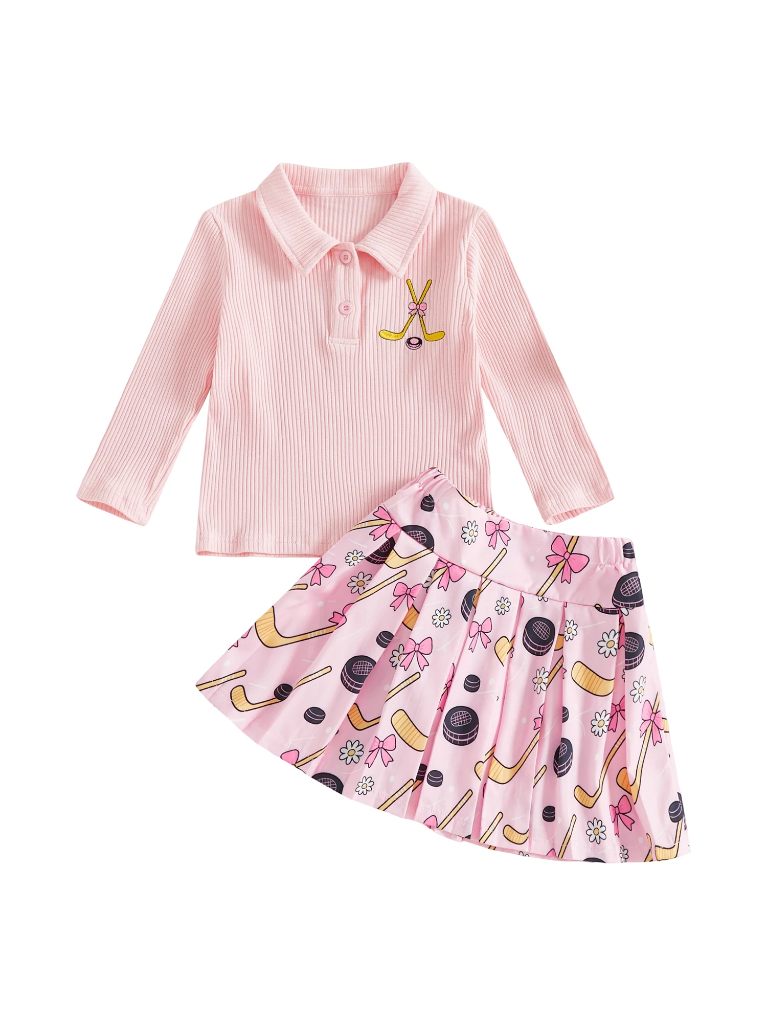 

Cute Baby Girl Winter Outfit Cozy Fleece Hoodie with Reindeer Embroidery and Matching Leggings 2-Piece Set for Toddlers