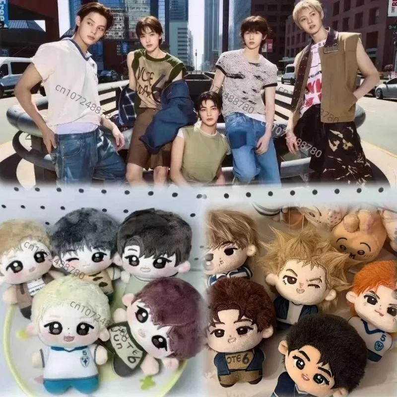 

Kawaii MARTIN Plush Doll 10cm Cute JAMES JUHOON Doll SEONGHYEON KEONHO Big Head With Mini Body Stuffed Doll For Fans Gifts