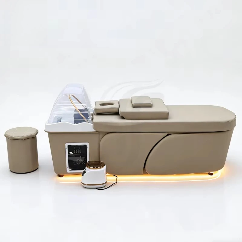 High End Multifunctional Beauty Salon Shampoo Bed Custom Salon Head SPA Hair Washing Bed Shampoo Bed
